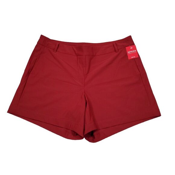 Spanx 6" Sunshine Shorts UPF 50+ Women's Size XL Stretch Dark Cherry Red - Picture 2 of 10